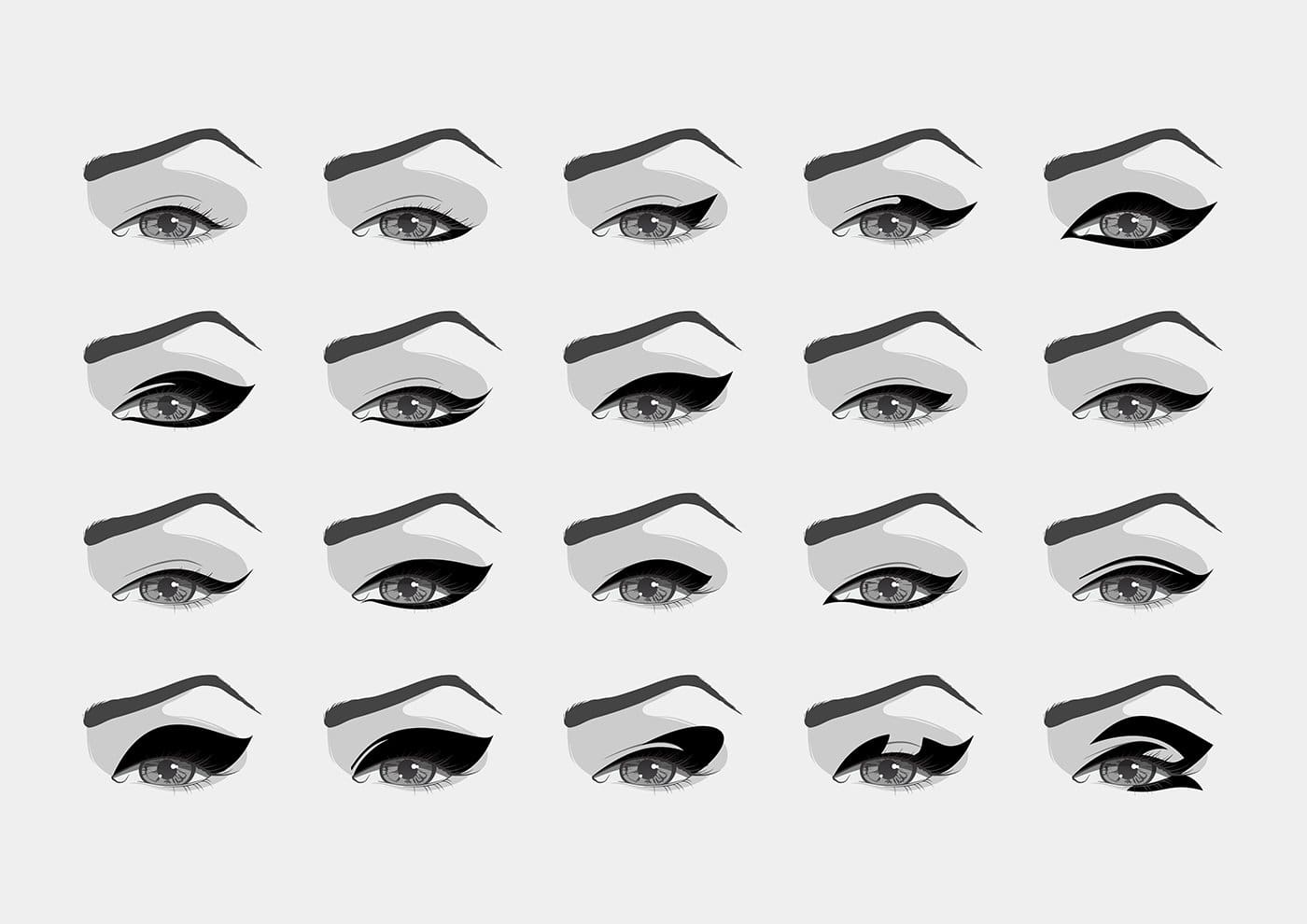 Eyeliner, ras de cils, muqueuse - Embellissez votre ligne de cils grâce au maquillage semi-permanent 2 Styles d'eyeliner